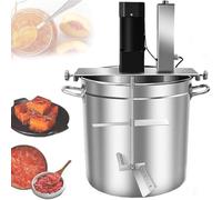Mescolatore elettrico per mortaio, miscelatore automatico per alimenti con raschietto a 4 lame, velocità regolabile per zuppe, salse, marmellate e lavorazione degli alimenti, capacità fino a 200 l