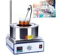 Mescolatore magnetico con display digitale, miscelatore da laboratorio per bagnomaria, capacità di miscelazione 2000 ml, per uso in laboratorio, controllo termostatico, ideale per esperimenti