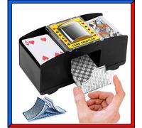 Mescolatore Mescola Mischia Carte da Gioco Poker Automatico a Batterie Shuffle