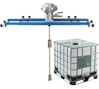 Mescolatore Pneumatico 1HP per IBC e Fusti, Agitatore Industriale Pesante con Pale Pieghevoli in Acciaio Inox, capacità 1000L/1 Tonnellata, Montaggio a Blocco Rapido per Miscelazione Industriale