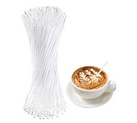 Mescolatori per caffè, 100 bastoncini per cocktail in acrilico trasparente, per mescolare caramelle, lecca-lecca, cioccolato, festa di compleanno, matrimonio, 10,2 cm