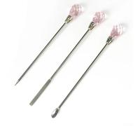 Mescolatrice per cera Sigillo 3 Metallo Mescolatrice per cera(Pink 3pcs) | Set da 3 , metallo , ideale per fai-da-te, miscelazione efficiente, vari
