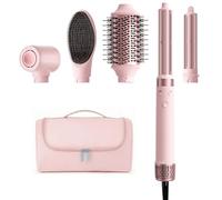 MESCOMB 5 in 1 Air Styler & Spazzola Asciugacapelli, Doppia Tensione, Nessun Danno Termico con Ricci Liscio Volume con Scatola Portaoggetti Adatto per Fare Regali, Viaggio (110V-120V/220V-240V)