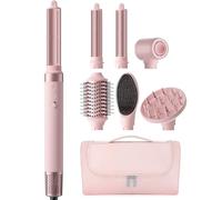 MESCOMB 6-in-1 Air Styler & Spazzola Asciugacapelli con Diffusore, Asciugatura Rapida Multifunzione, Senza Danni da Calore, Ricci, Liscio, Volume, Scatola Portaoggetti, Ideale per Regalo