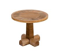 MESCXTY American Style Solid Wood Side Table, Small Round Coffee Table,Rustic End Table Night Stand Dining Table for Living Room, Cafe & Small Spaces, Apartments, D