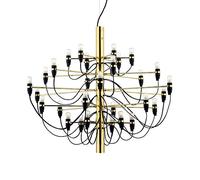 MESCXTY Candela Moderna Lampadario Isola Illuminazione a Sospensione Creativa Lampadina E14 Lampadario a Sospensione in Metallo Plafoniera per Interni Lampadario per Sala da Pranzo(30 Lights, Gold)