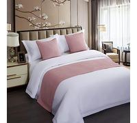 MESCXTY Copriletti da Letto per Hotel, copriletti King Size, Tinta Unita, copriletti ai Piedi della Regina, Decorazione per la casa, Biancheria da Letto Moderna ed Elegante (Colore: C3, 2 federe (1