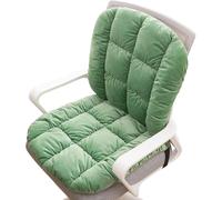 MESCXTY Cuscino per Sedia da scrivania per Lunghe sedute, Grazioso Schienale da Ufficio in Peluche con Lacci, per dormitorio, per Interni ed Esterni (Verde Chiaro)