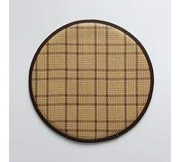 MESCXTY Cuscino Rotondo Spesso per Seduta e Sedia - Cuscino Antiscivolo in Spugna di Rattan per Cucina, Ufficio, Uso Interno | Supporto in Memory Foam (G, Diametro: 30 cm (12 Pollici))