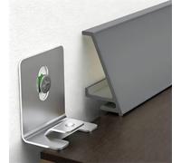 MESCXTY Kit di Illuminazione a LED Decorativo per cornici, canaline per battiscopa a soffitto e a Parete, Pannello LED lineare per armadi, librerie e Scale (Grigio, 9 m)