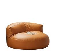 MESCXTY Lazy Sofa - Poltrona a sacco, con motivo lunare, poltrona a sacco, per soggiorno, lettura, decorazione per la casa, imbottita, senza braccioli, moderna, senza braccioli (arancione)