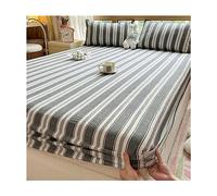 MESCXTY Lenzuola con Angoli 100% Cotone per Letto Singolo-XL, copriletti di qualità alberghiera, copriletto King Size Fresco e Traspirante in Percalle, Elastico, con Tasca Profonda (Colore: B, King)