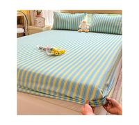 MESCXTY Lenzuola con Angoli 100% Cotone per Letto Singolo-XL, copriletti di qualità alberghiera, copriletto King Size Fresco e Traspirante in Percalle, Elastico, con Tasca Profonda (Colore: G, Twin