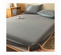 MESCXTY Lenzuolo con Angoli Queen Size Morbido Fino a 12 Pollici di profondità Procket Cozy Lenzuola per Materasso Matrimoniale Elasticizzate e Traspiranti Solo copriletto Inferiore (Colore: I, Que