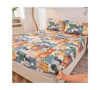 MESCXTY Lenzuolo con Angoli Queen Size Solo Jersey Knit Cozy T Shirt Come King Biancheria da Letto Copriletti Aderenti Elasticizzati in 4 direzioni Niente più scivolamenti per Il Materasso (Colore: