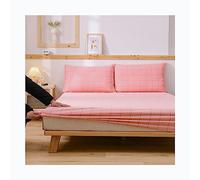 MESCXTY Lenzuolo con Angoli Super Morbido Twin-XL, coprimaterasso in Cotone 100%, Comfort Traspirante con Traspirazione, copriletti con Tasche Extra Profonde (Colore: F, Misura King)
