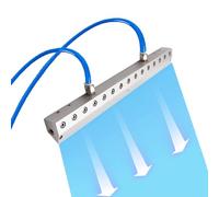 MESCXTY Soffiatore Industriale ad Aria compressa con Lama in Lega di Alluminio, ugello per Gas, Filettatura Interna da 1/4", Ingresso da 10 mm, Fori di Montaggio M6, per la rimozione della Polvere.