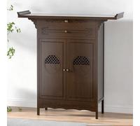 MESCXTY Tavolo Altare in bambù, mobiletto Cinese per Buddha con Contenitore, Altare per Preghiera e Meditazione Personale, per Soggiorno, Piccoli spazi (120 cm/47,2 Pollici)