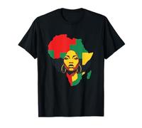 Mese afrocentrico della Storia Nera della Regina Africana Maglietta