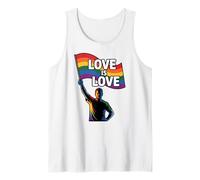Mese dei Diritti della Bandiera Arcobaleno Gay LGBTQ Pride L'Amore è Amore Canotta