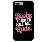 Mese dei sopravvissuti del nastro rosa divertente combattente del cancro al seno Custodia per iPhone 7 Plus/8 Plus