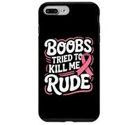 Mese del nastro rosa dei sopravvissuti del combattente del cancro al seno divertente Custodia per iPhone 7 Plus/8 Plus