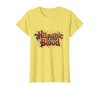Mese del Patrimonio ispanico Uomini Hispanic Blood Pride Maglietta, Donna, Limone, L