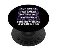 Mese Della Consapevolezza Della Violenza Domestica Regalo PopSockets PopGrip Adesivo