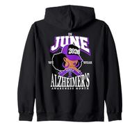 Mese della consapevolezza dell'Alzheimer 2026 A Giugno indossiamo Il Viola Felpa con Cappuccio