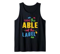 Mese della Consapevolezza dell'Autismo Mamma papà Vedere Canotta