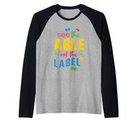Mese della Consapevolezza dell'Autismo Mamma papà Vedere Maglia con Maniche Raglan
