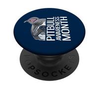 Mese della consapevolezza di Pitbull Funny American Pitbull Terrier PopSockets PopGrip Adesivo