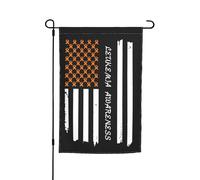 Mese della consapevolezza sulla leucemia A settembre indossiamo bandiere arancioni Bandiera da giardino Decorazione perfetta Striscione da cortile 12x18 pollici Decorazione esterna bifacciale Arazzo p