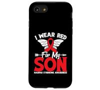 Mese della sensibilizzazione Nastro Rosso Sindrome di Mio figlio Guerriero Marfan Custodia per iPhone SE (2020) / 7 / 8