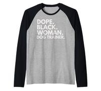 Mese della Storia dei Neri potenziato da Dope Black Dog Trainer Maglia con Maniche Raglan