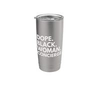 Mese della storia dei neri potenziato da Dope Black Woman Concierge Bicchiere termico in acciaio inox doppia parete