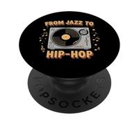 Mese della storia nera African Black Hip Hop Afro Jazz Music PopSockets PopGrip Adesivo