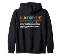 Mese della Storia Nera Definizione Blacknificent Orgoglio Nero Felpa con Cappuccio