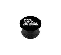 Mese della storia nera del funzionario della donna nera della droga PopSockets PopGrip Adesivo