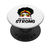 Mese della storia nera La mia storia è forte Donna Donne PopSockets PopGrip Adesivo