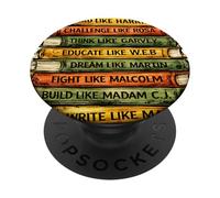 Mese della storia nera Leader neri Insegnanti afroamericani PopSockets PopGrip Adesivo