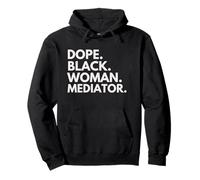 Mese della Storia Nera potenziato da Dope Black Woman Mediator Felpa con Cappuccio