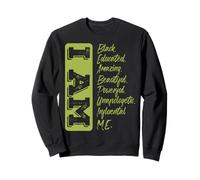 Mese della Storia Nera Sono Un Nero Forte Educato E Felpa