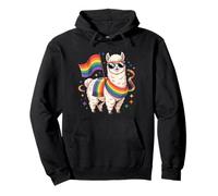 Mese dell'orgoglio LGBT Alpaca LGBTQIA+ Felpa con Cappuccio