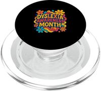 Mese di sensibilizzazione alla dislessia Supporto per la difesa della dislessia PopSockets PopGrip per MagSafe