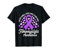 Mese di sensibilizzazione alla fibromialgia Famiglia Ogni combattimento è la nostra lotta Maglietta