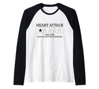Mese di sensibilizzazione alle malattie cardiache sopravvissuto all'attacco di cuore divertente Maglia con Maniche Raglan