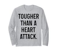 Mese di sensibilizzazione alle malattie cardiache sopravvissuto all'attacco di cuore divertente Maglia a Manica