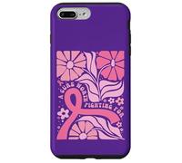 Mese di sensibilizzazione di ottobre con nastro rosa per combattere il cancro al seno Custodia per iPhone 7 Plus/8 Plus