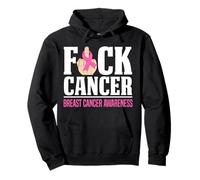 Mese di sensibilizzazione di Ottobre con Nastro Rosa per Il Cancro al Seno Divertente Felpa con Cappuccio
